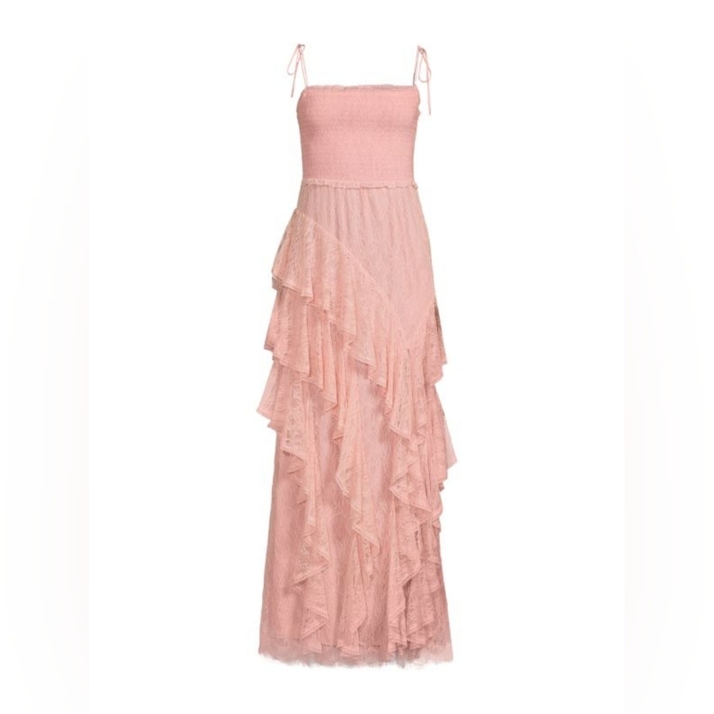 Alice + Olivia Pink Ruffle Maxi Dress - Picture 5 of 10